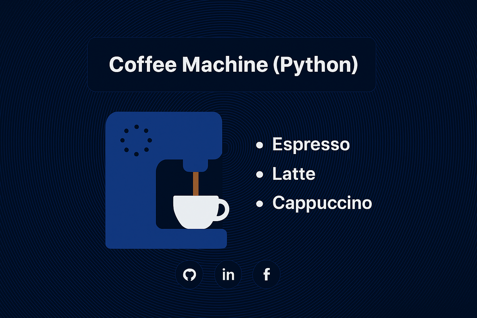 Coffee Machine project preview